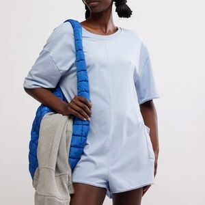 FP MOVEMENT Hot Shot Tee Romper, Size L